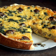 Quiche cu ciuperci